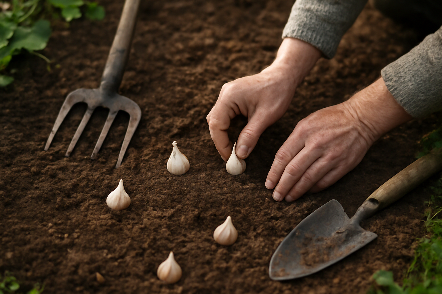 How Deep to Plant Garlic